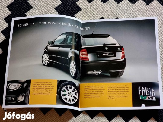 Skoda Fabia Rs prospektus 