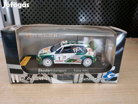 Skoda Fabia WRC rali kisautó, modell, makett