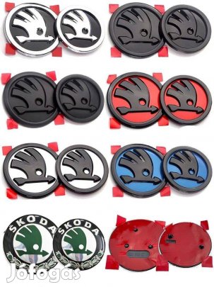 Skoda Fabia, Octavia, Roomster, Jeti stb embléma 90mm, 80mm méretben