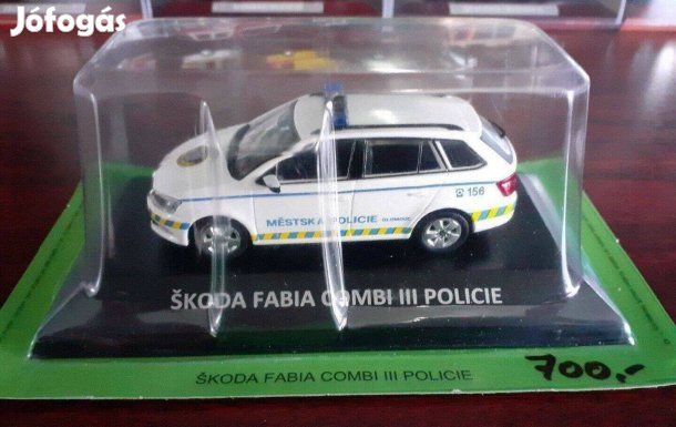Skoda Fabia combi III policie kisauto modell 1/43 Eladó