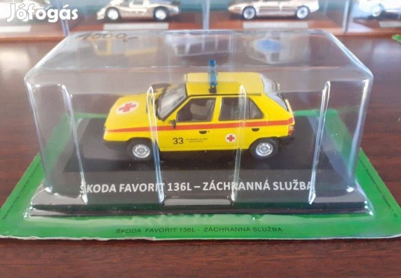 Skoda Favorit 136L mentö kisauto modell 1/43 Eladó