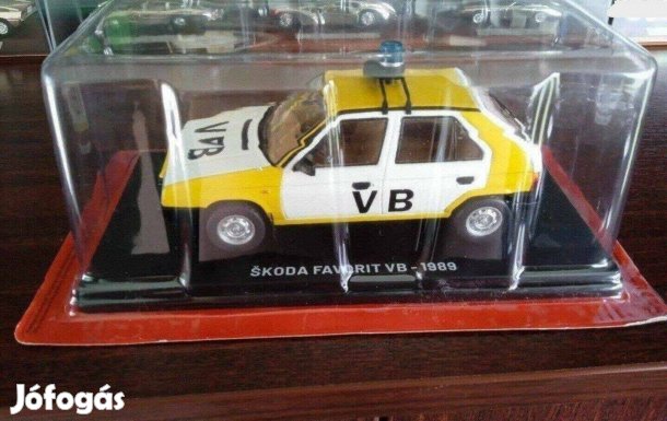 Skoda Favorit VB "Cseh sorozatbol" kisauto modell 1/24 Eladó