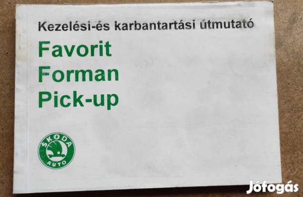 Skoda Favorit, Forman, Pck-up kezelési útmutató. 1993.09-