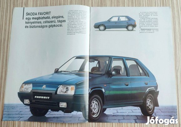Skoda Favorit, magyar prospektus, katalogus
