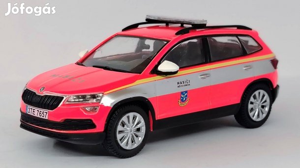 Skoda Karoq tűzoltó modellautó 1:43 új bontatlan eladó