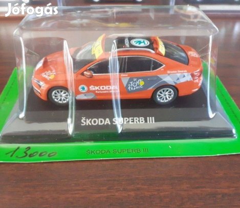 Skoda Superb III rally kisauto modell 1/43 Eladó