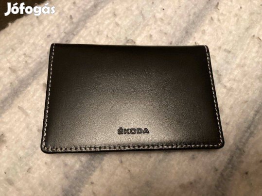 Skoda bőr névjegy- és bankkártyatartó