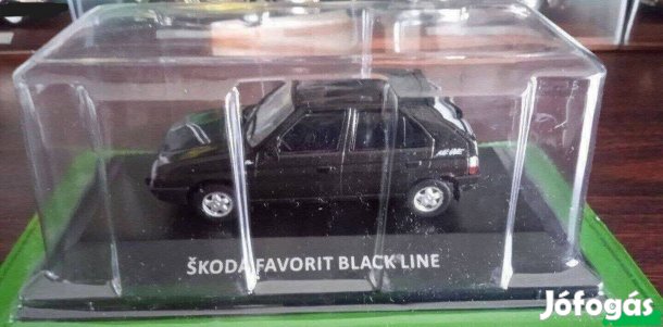 Skoda favorit black line kisauto modell 1/43 Eladó