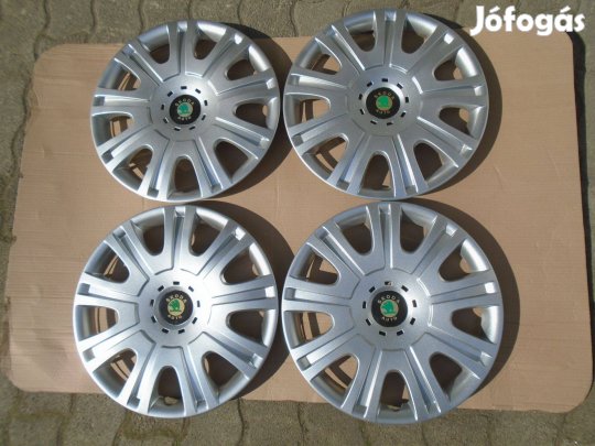 Skoda gyári 15" dísztárcsa garnitúra eladó