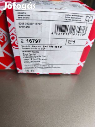 Skoda hátsó fékbetét Új eladó