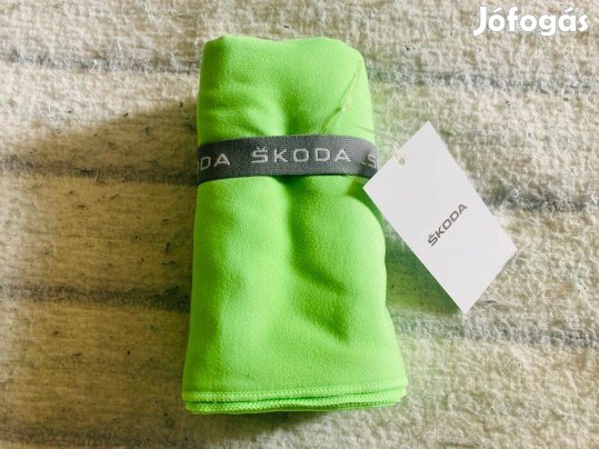 Skoda zöld törölköző