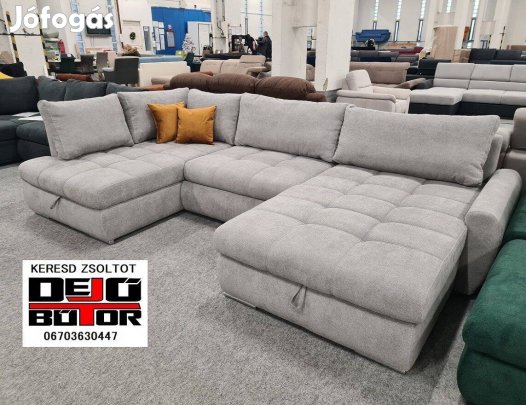 Sky sarok kanapé ualak ülőgarnitúra 175x325x175 cm ágyazható szürke