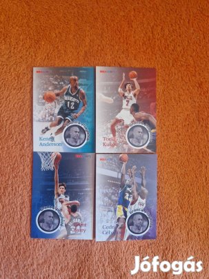 Skybox Hoops 1996-97 Grant's Playbook kosaras kártyák 4db