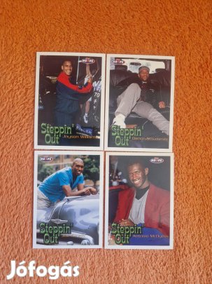 Skybox Hoops 1998-99 Steppin'Out kosaras kártyák 4db