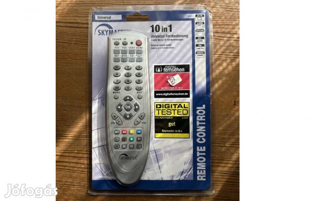Skymaster univerzális távirányító 10in1 egyszer használt