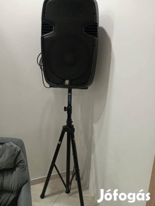 Skytec SPJ 1500A aktív hangfalpár állványokkal - szép hang, hibátlan