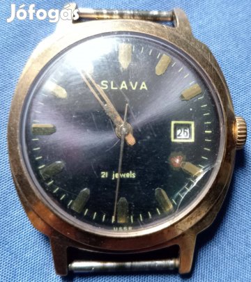 Slava 21 jewels aranyozott férfi óra