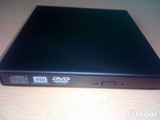 Slim külső DVD író eladó vadonat új USB 2.0 házban Baján
