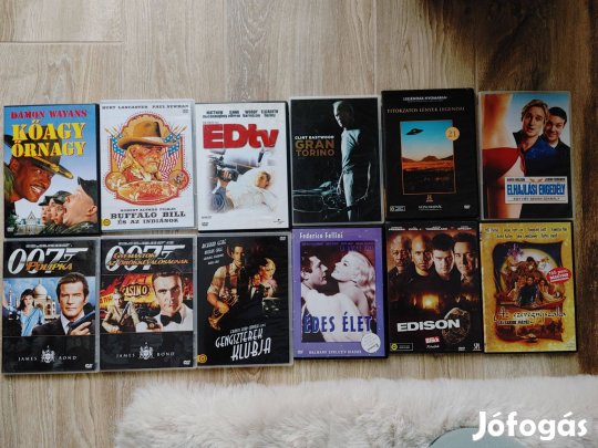 Slim tokos DVD filmek 1500Ft/db tól