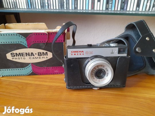 Smena 8-as fényképezőgép tokban dobozával !