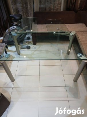 Smidt üveg asztal kinyítható