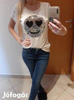 Smile flitteres póló