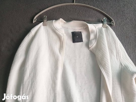Smog férfi kardigán fehér