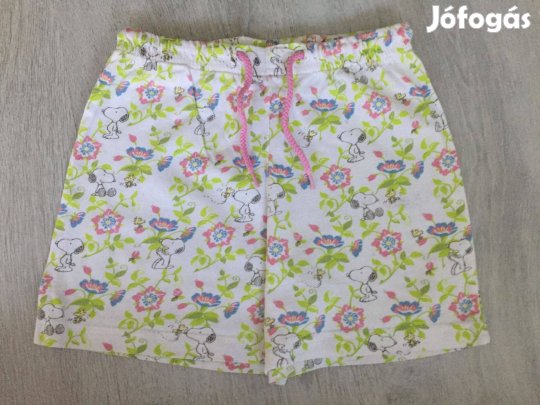 Snoopy mintás pamut rövidnadrág, short - 110-116, 4-6 év