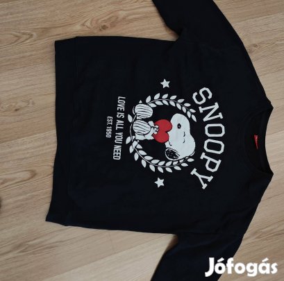 Snopy sportos pamut női pulcsi XL