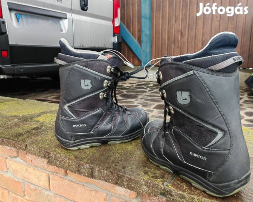 Snowboard csizma cipő bakancs burton moto 43.5 fekete újszerű!!!