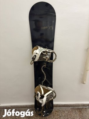Snowboard deszka kötéssel 161 cm