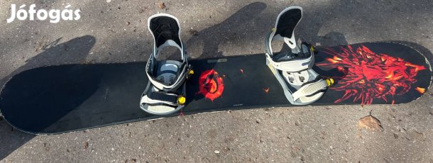 Snowboard szett 160 cm + kötés + 4344-es bakancs jó állapotban