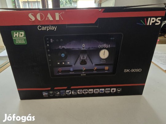 Soak sk-909D 64/4GB 2 carplay multimadia system rádió