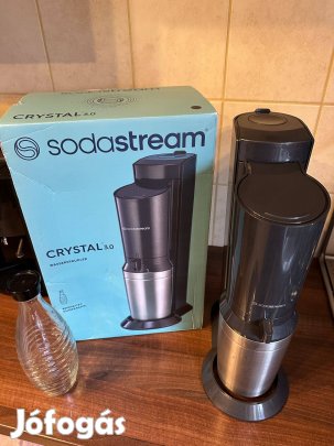Sodastream Szódagép Crystal 3.0 nemesacél 1 év garancia