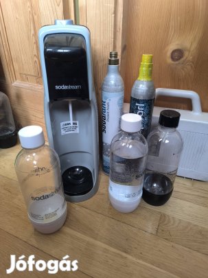 Sodastream szódagép szóda készítő gép + 3 palack + 2 CO2 patron