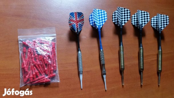 Soft, steel darts nyilak -16 gr + műanyag hegyek + póló
