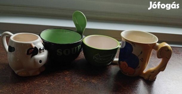 Soha sem használt bögrék (4db)