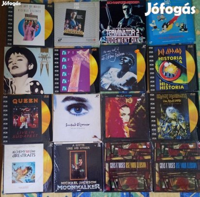 Sok Laser Disc, laserdisc, gyűjtőknek, Elton John, Madonna, Queen stb