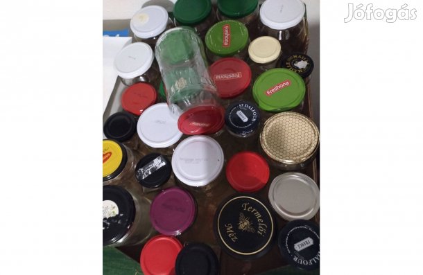 Sok befőttes üveg vegyes ~150 db eladó