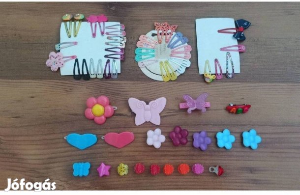 Sokféle csat kislánynak, játék baba hajába