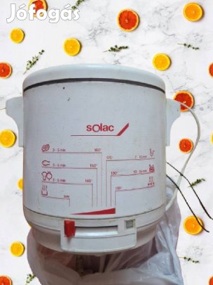 Solac olajsütő / fritőz (régi típus) kosárral működőképes, 12 főre