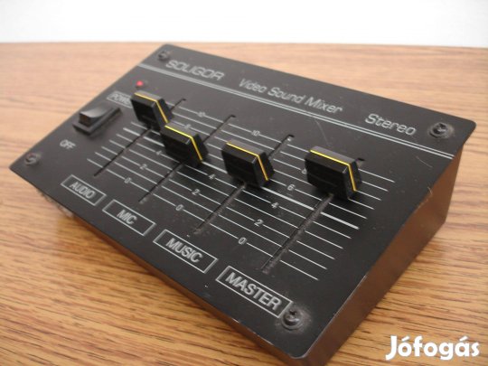 Soligor Video Sound Mixer Stereo mini keverőpult hordozható audio mixe