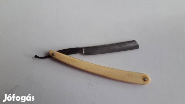 Solingen 28 Pollart borotva acél pengével, bakelit nyéllel 15 cm_