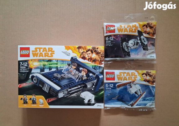 Solo bontatlan Star Wars LEGO 30381 TIE + 30498 + 75209 Han utánvét Fo