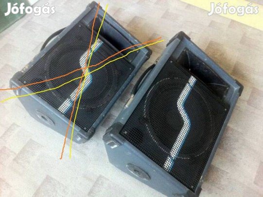 Solton 1-1db hangfal 12", és 4db 12" Solton kontroll-top üresen