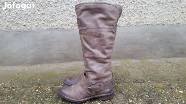 Sommerkind lágybarna nubuk női magas szárú bőrcsizma - 40