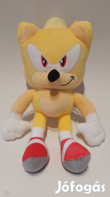 Sonic a Sündisznó Super Sonic plüss 30 cm Új számlával készleten