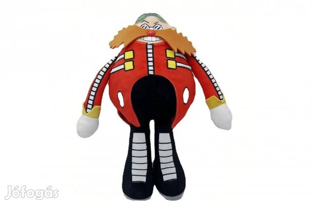 Sonic a sündisznó - Dr. Eggman jellegű plüss 30 cm