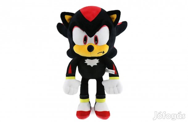 Sonic a sündisznó - Fekete Shadow jellegű plüss 30 cm