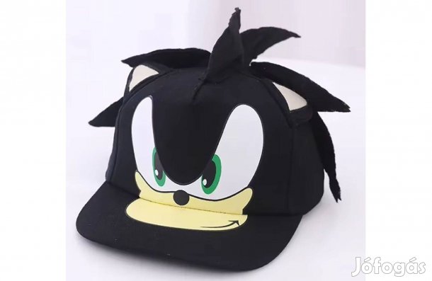 Sonic a sündisznó - Fekete Shadow jellegű sapka